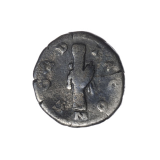 Denarius, Crispina (164–192?, Roman empress 178–192) and Commodus (161–192, Roman emperor 177–192)