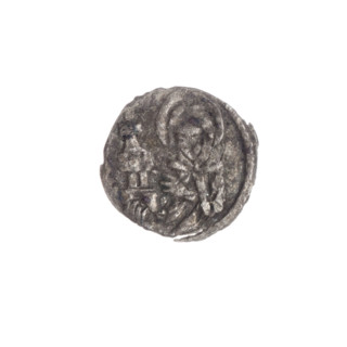 Obv. In the trefoil a shield with the Silesian eagle, at the top and on the sides the letters L/B