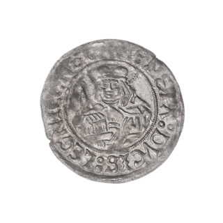 grosz, Frederick II (Duke of Brzeg-Legnica; 1480–1547), Jadwiga of Silesia (Saint; 1174–1243),