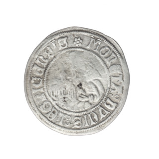 grosz; Frederick II (Duke of Brzeg-Legnica; 1480–1547); Jadwiga of Silesia (Saint; 1174–1243);
