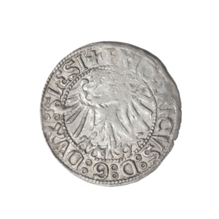 Obverse: Half-figure of Frederick II (Duke of Brzeg-Legnica; 1480–1547) with Silesian eagle