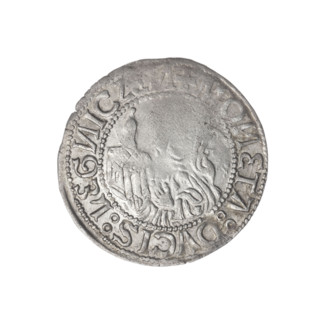 Obverse: Half-figure of Frederick II (Duke of Brzeg-Legnica; 1480–1547), Silesian eagle