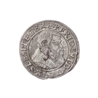 Obv. Male bust turned right with beard and sideburns, in a coat with a wide collar; in the rim