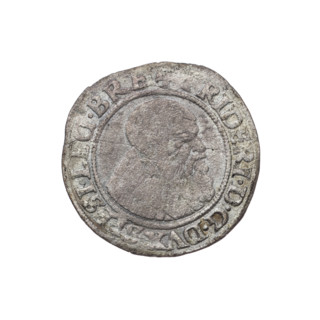Obverse: Male bust turned right, with a beard and sideburns, wearing a coat with a wide collar; in