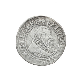 Male bust turned right, with a beard and sideburns, in a coat with a wide collar. Obverse rim