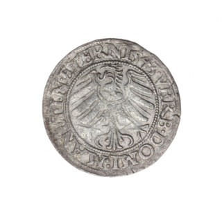 Grosz, Stoltz, Michael (fl. ca. 1540–1555). Coin depicting Frederick II (Duke of Brzeg-Legnica;