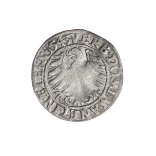 Artist: Michael Stoltz (fl. ca. 1540–1555). Obverse: Male bust of Frederick II, Duke of