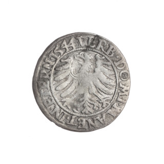 Artist: Michael Stoltz (fl. ca. 1540–1555). Obverse: Male bust in armour turned right with beard