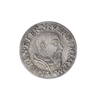 Trojak by Michael Stoltz (fl. ca. 1540–1555) depicting Frederick II, Duke of Brzeg-Legnica