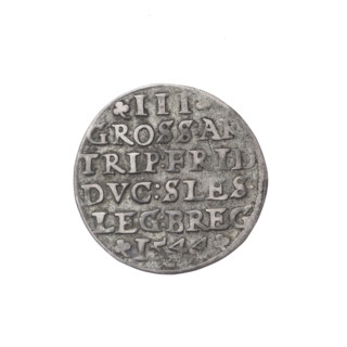 Obverse: Male bust in armour turned right, with a beard and sideburns; in the rim a pearl border