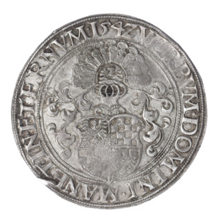 Thaler by Michael Stoltz (fl. ca. 1540–1555) depicting Frederick II, Duke of Brzeg-Legnica