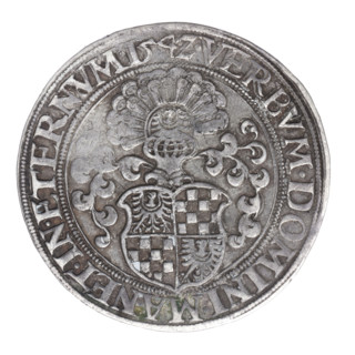 Thaler by Michael Stoltz (fl. ca. 1540–1555) depicting Frederick II, Duke of Brzeg-Legnica