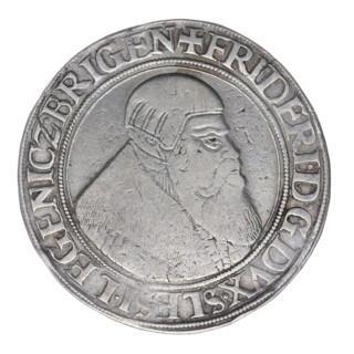Thaler, Stoltz, Michael (fl. ca. 1540–1555). Obv.: Male bust turned right with a beard and