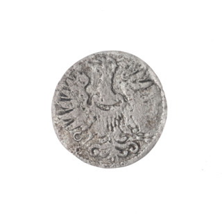 Grosik (coin) depicting Jerzy Rudolf (Duke of Legnica-Brzeg; 1595–1653) and Jan Chrystian (Duke of