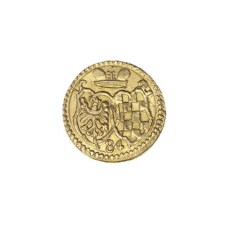 Half-ducat (groschen stamp), Jan Chrystian (Duke of Legnica-Brzeg; 1591–1639), Jerzy Rudolf (Duke