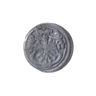 Grosik coin depicting Jerzy Rudolf (Duke of Legnica-Brzeg; 1595–1653) and Jan Chrystian (Duke of