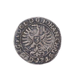 3 kreuzer, 1603. Obverse: Silesian eagle; on its chest a shield with the number 3; in the rim