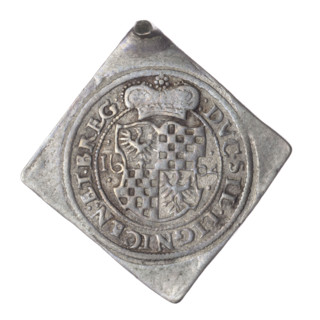 3 kreuzer clips, Jerzy Rudolf (Duke of Legnica-Brzeg; 1595–1653), Jan Chrystian (Duke of