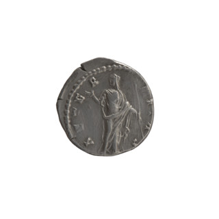 Denarius, Antoninus Pius (86–161; Roman emperor 138–161), issuer; Faustina the Elder (98–141; Roman
