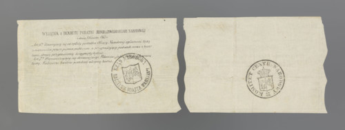 Receipt and notification of the National Government; securities; registered receipt; January