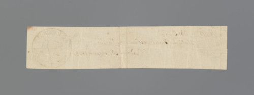 National Government receipt; handwritten narrow strip of paper inscribed: '17318 citizen IN // paid