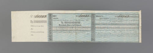 National tax receipt and advice (blank form) for the one-off tax of the National Victim, Nominal