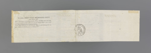 National tax receipt and advice for the National Government, securities and receipt related to the
