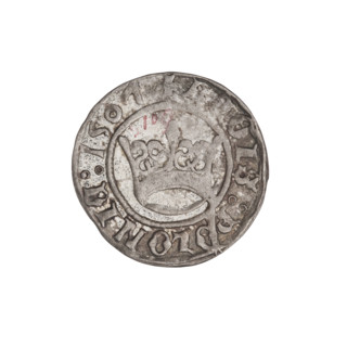 Crown half-grosz, Sigismund I the Old (King of Poland; 1506–1548). Obverse: Polish crowned eagle
