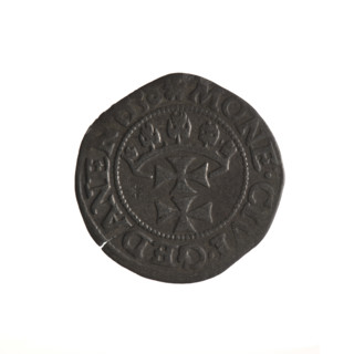 Gdansk szelag, Sigismund I the Old (King of Poland; 1506–1548). Obverse: Eagle of Royal Prussia, in