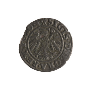 Gdansk szelag, Sigismund I the Old (King of Poland; 1506–1548). Polish coin (1539). Obverse: Eagle