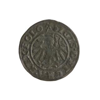 Gdansk szelag, Sigismund I the Old (King of Poland; 1506–1548). Polish coin (Gdansk), 1539. Obv.: