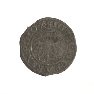 Gdansk szelag, Sigismund I the Old (King of Poland; 1506–1548). Polish coin (Gdansk), 1539.