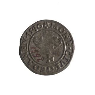 Gdansk szelag, Sigismund I the Old (King of Poland; 1506–1548). Obverse: Eagle of Royal Prussia, in