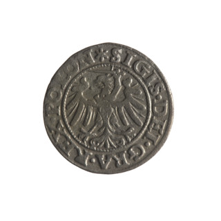 Gdansk szelag, Sigismund I the Old (King of Poland; 1506–1548). Obv.: Eagle of Royal Prussia; in