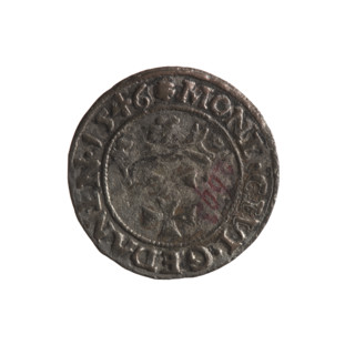 Gdansk szelag, Sigismund I the Old (King of Poland; 1506–1548). Obverse: Eagle of Royal Prussia; in