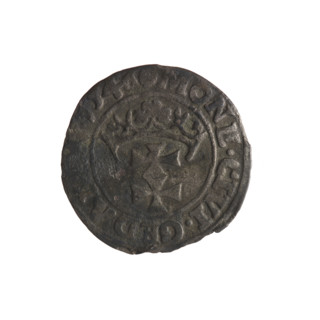 Gdansk szelag, Sigismund I the Old (King of Poland; 1506–1548). Obverse: Eagle of Royal Prussia; in
