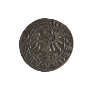 Gdansk szelag, Sigismund I the Old (King of Poland; 1506–1548). Obverse: Eagle of Royal Prussia; in