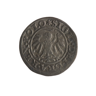Gdansk szelag, Sigismund I the Old (King of Poland; 1506–1548). Obverse: Eagle of Royal Prussia, in
