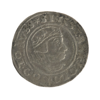 Gdansk grosz, Sigismund I the Old (King of Poland; 1506–1548). Obv.: Crowned male bust in profile