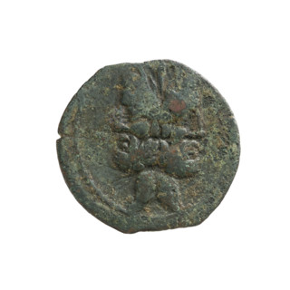 Vibius Pansa, C. (fl. 90 BC), publisher. Janus (mythology); prows of ships; ships; head of Janus.
