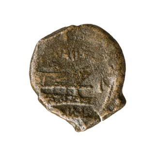 Titurius Sabinus, L. (fl. 89 BC; 75 BC), publisher. Janus (mythology); ships; ship's prow; head of