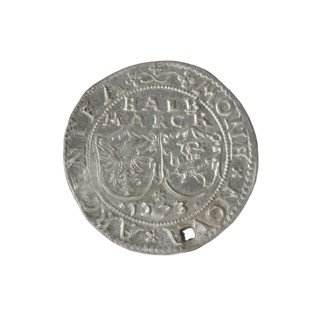 Livonian half-mark (half-fine), Sigismund II Augustus (king of Poland; 1544–1572), (interregnum),