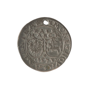 Livonian half-mark (half-fine), Sigismund II Augustus (king of Poland; 1544–1572), (interregnum),