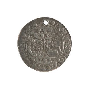 Livonian half-mark (half-fine), Sigismund II Augustus (king of Poland; 1544–1572), (interregnum),