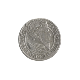 Gdansk trojak, Sigismund II Augustus (King of Poland; 1544–1572). Obverse: Crowned male bust in