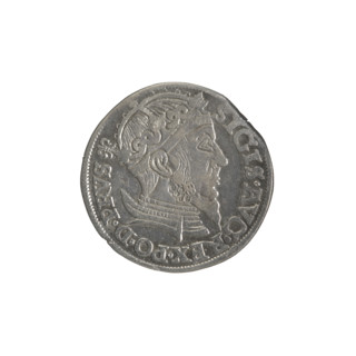 Gdansk trojak, Sigismund II Augustus (King of Poland; 1544–1572). Jagiellonian dynasty. Obverse: