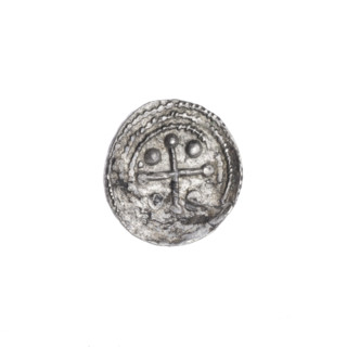 denarius, Boleslaw III Krzywousty (prince of Poland; 1086–1138), allegories, spearhead (issue