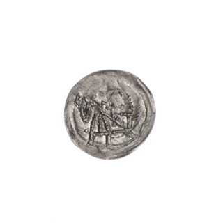Denarius of Boleslaw III Krzywousty (prince of Poland; ca. 1086–1138), ca. 1125–1138. Obverse: in a