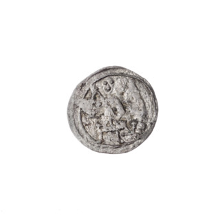 Denarius, Boleslaw III Krzywousty (prince of Poland; ca. 1086–1138). Obverse: in a beaded border, a