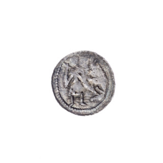 Denarius of Boleslaw III Krzywousty (prince of Poland; ca. 1086–1138). Romanesque coin, ca.